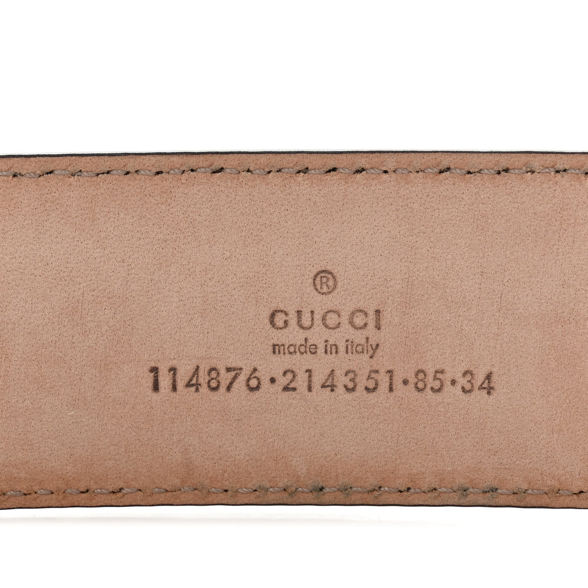 Guccissima Interlocking G 40mm Belt 85 34 Off White