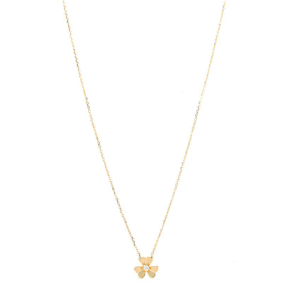 Van Cleef & Arpels 18K Yellow Gold Diamond Mini Frivole Pendant Necklace 1 of 6