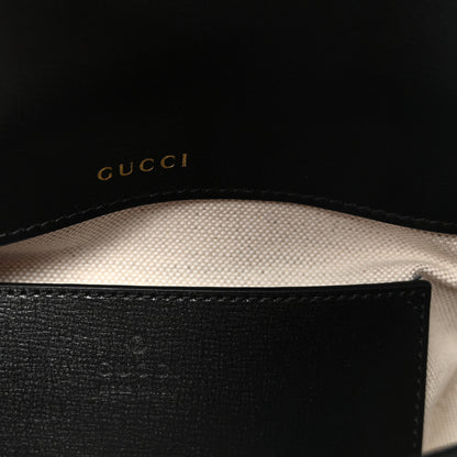 Gucci Azalea Calfskin Web Mini Horsebit 1955 Shoulder Bag Black 6 of 9