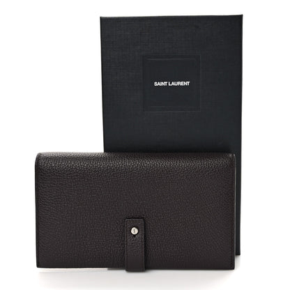 Saint Laurent Grained Calfskin Souple Thin Wallet Amaranto 7 of 7