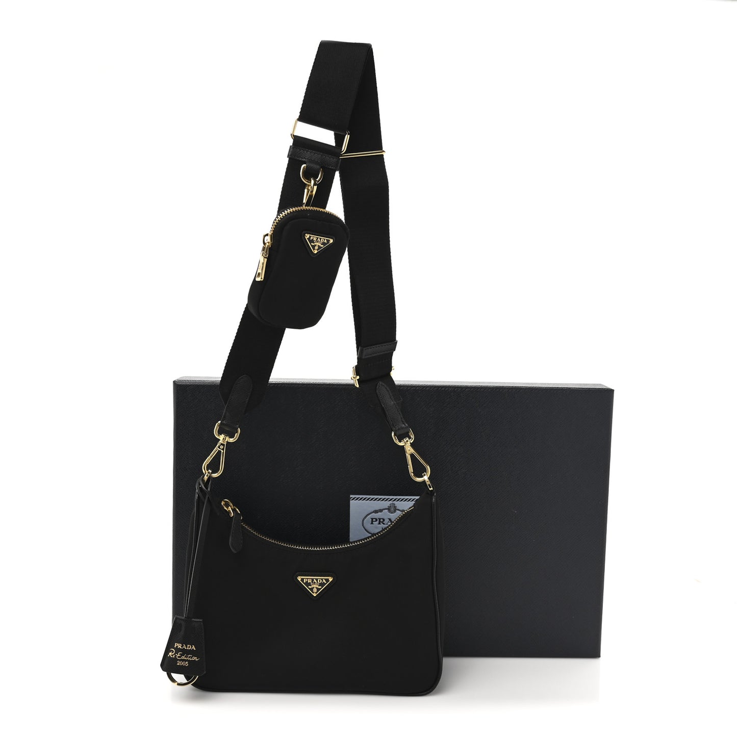 Nylon Re-Edition 2005 Shoulder Bag Black