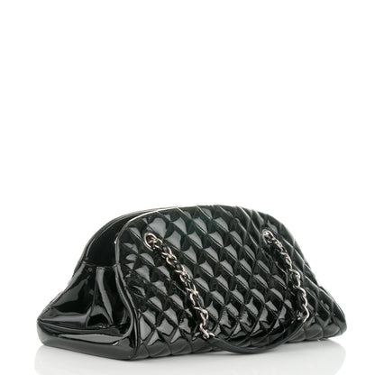 Chanel Patent Quilted Medium Just Mademoiselle Black 3 of 7