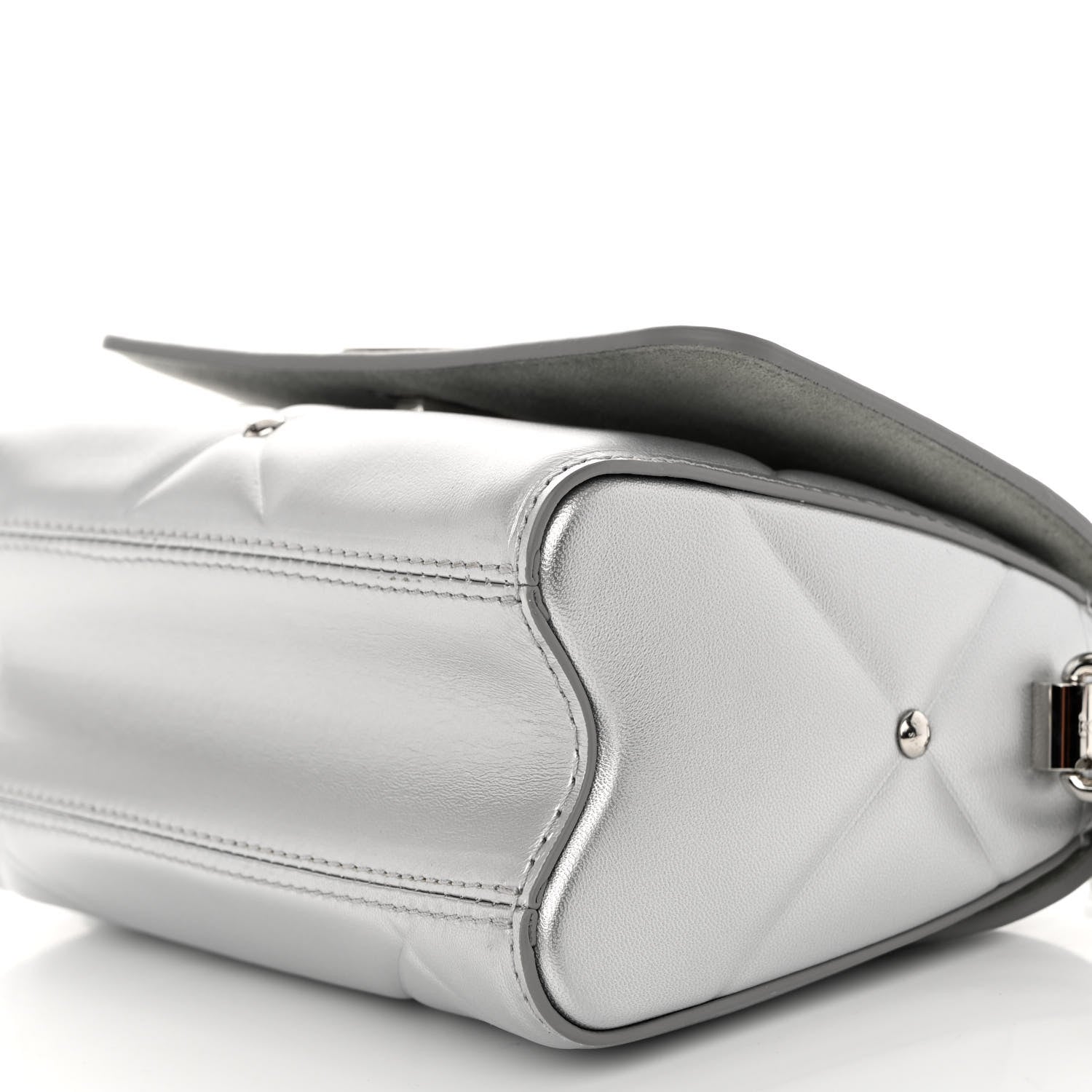 Louis Vuitton Metallic Calfskin Pillow Twist Shoulder Bag PM Silver 10 of 10