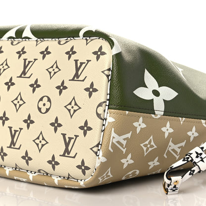 Louis Vuitton Monogram Giant Neverfull MM Kaki 10 of 10