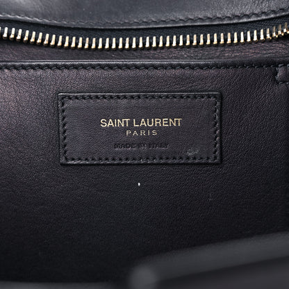 Saint Laurent Calfskin Small Classic Y Cabas Navy Blue 5 of 20