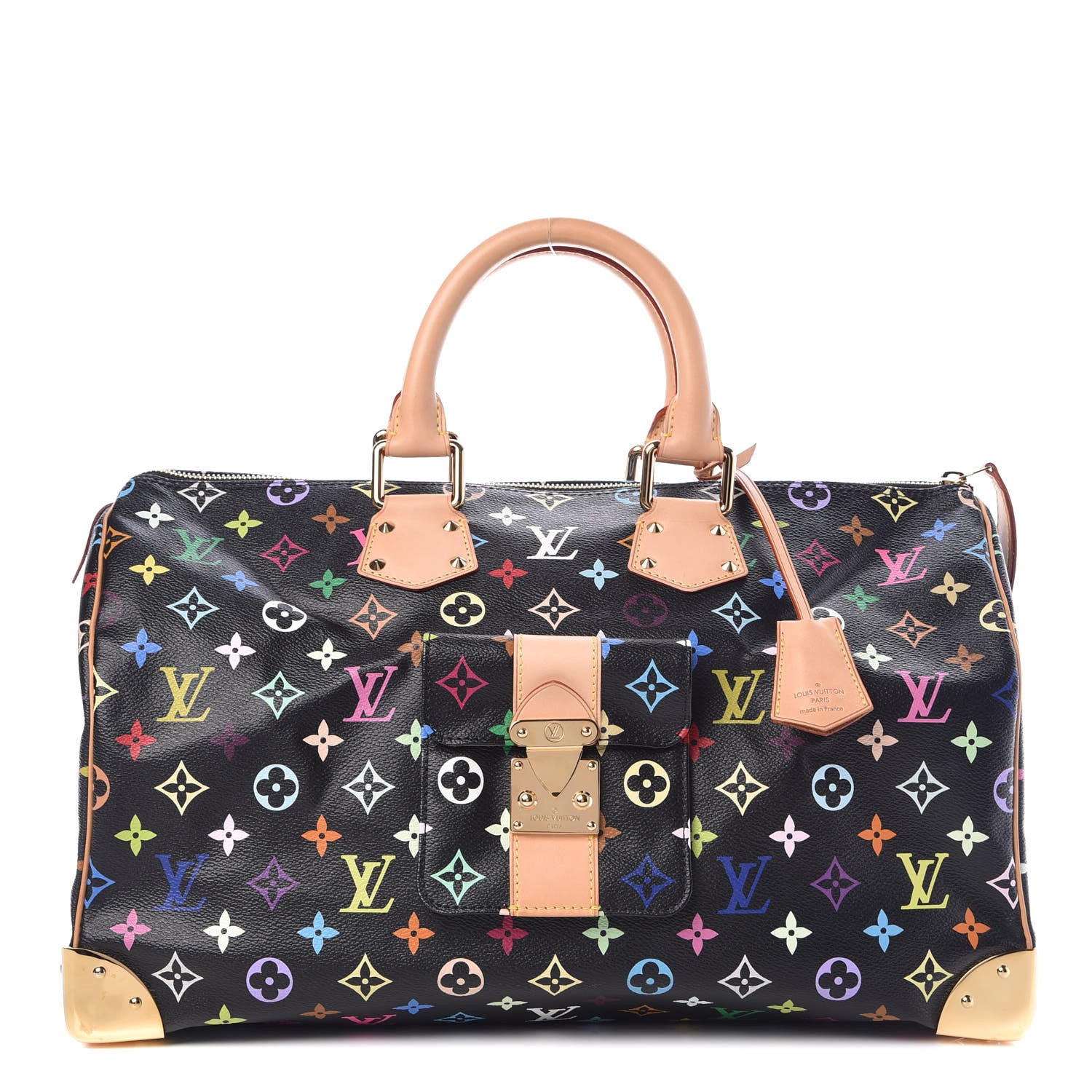 Louis Vuitton Monogram Multicolor Speedy 40 Black 1 of 7