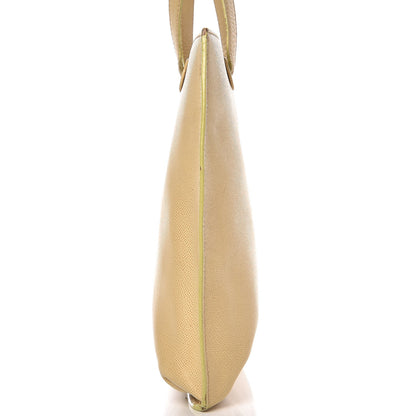Chanel Grained Calfskin Logo Tote Beige 11 of 12