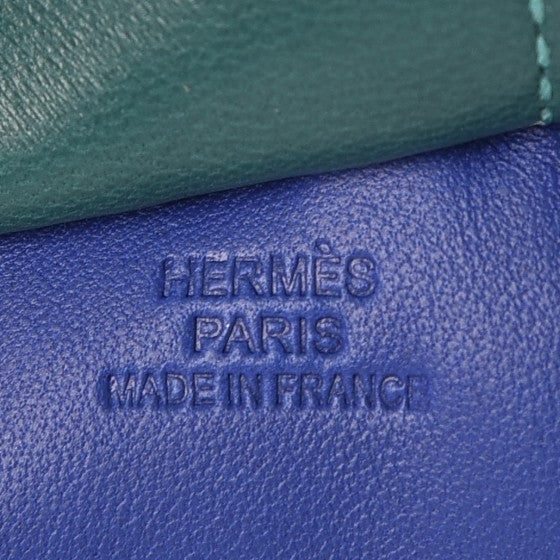 Milo Lambskin Grigri Rodeo Horse Bag Charm GM Bleu Electrique Malachite Lime