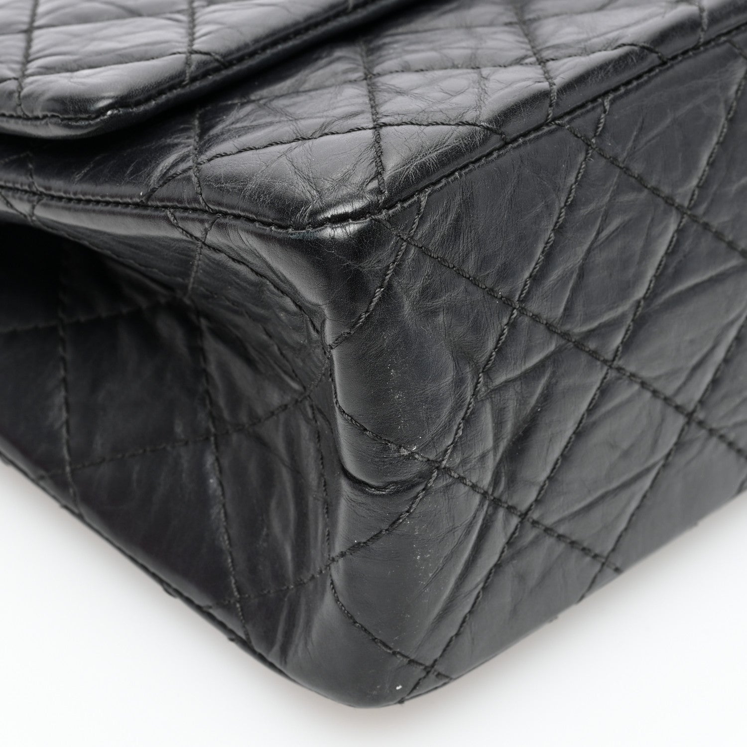 Chanel Aged Calfskin Quilted 2.55 Reissue 226 Flap Black 9 of 10
