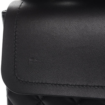 Chanel Lambskin Quilted Medium Double Flap Black 8 of 9