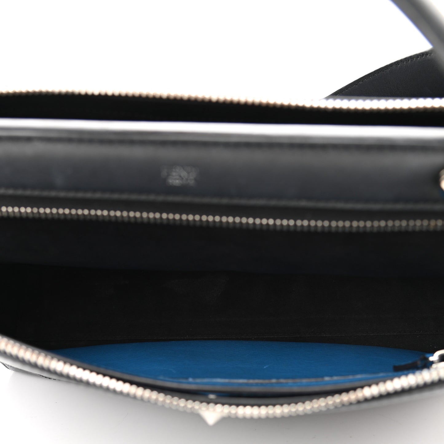 Vitello Baltico Dolce DotCom Satchel Black Blue Royal