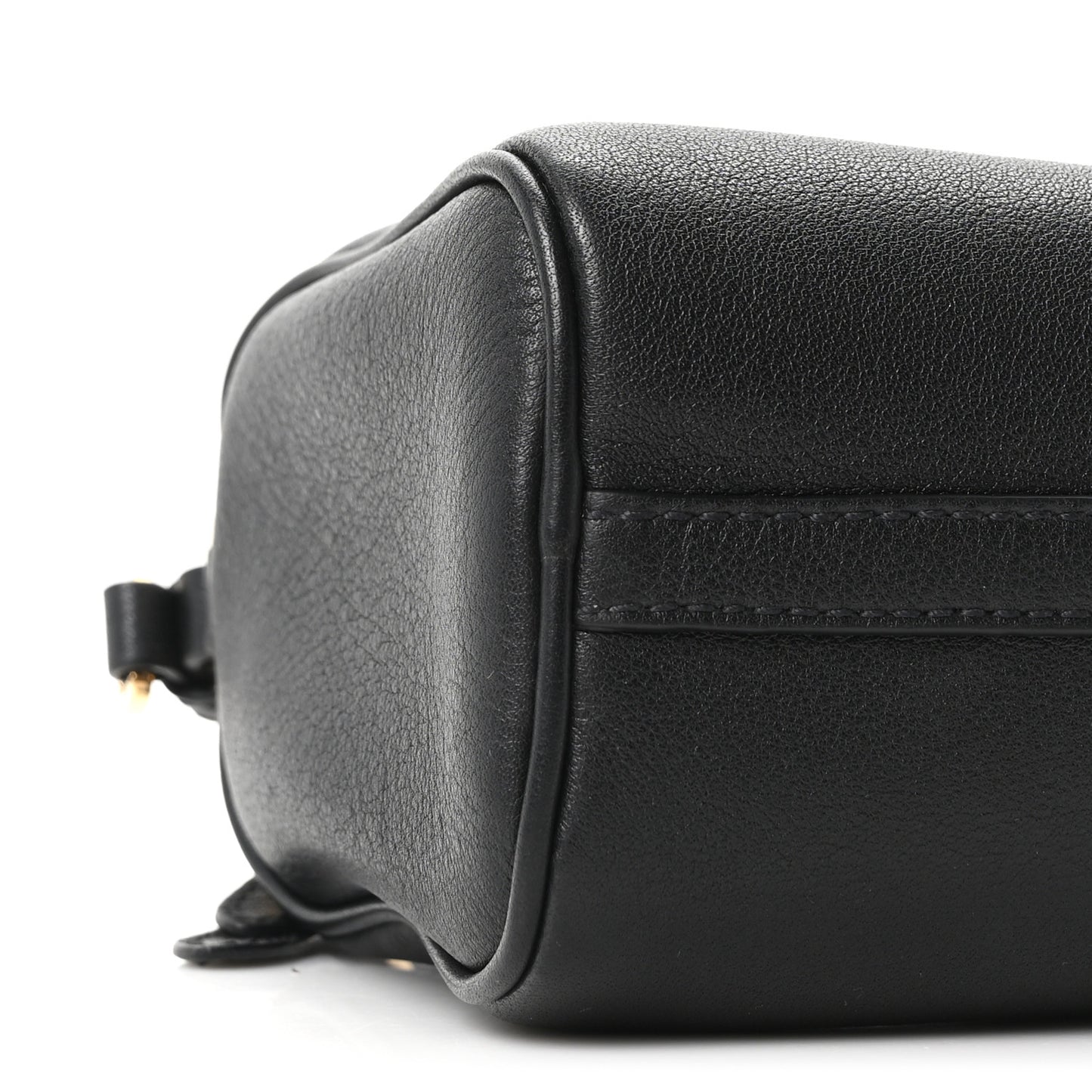 Calfskin Triangle Pouch Shoulder Bag Black