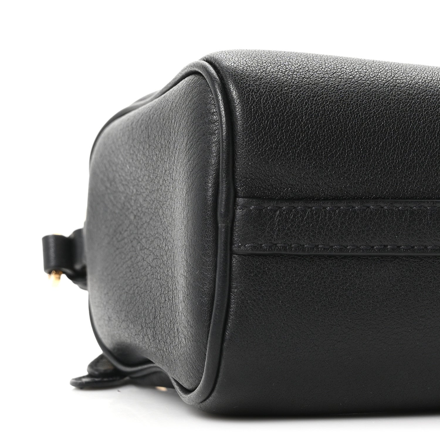 Prada Calfskin Triangle Pouch Shoulder Bag Black 8 of 10