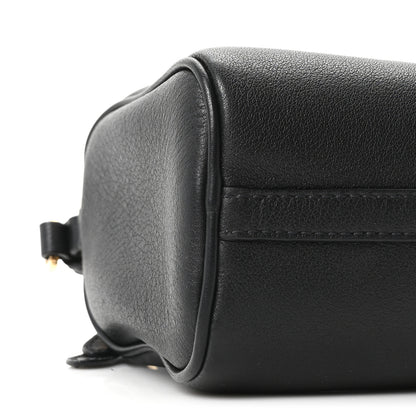 Prada Calfskin Triangle Pouch Shoulder Bag Black 8 of 10