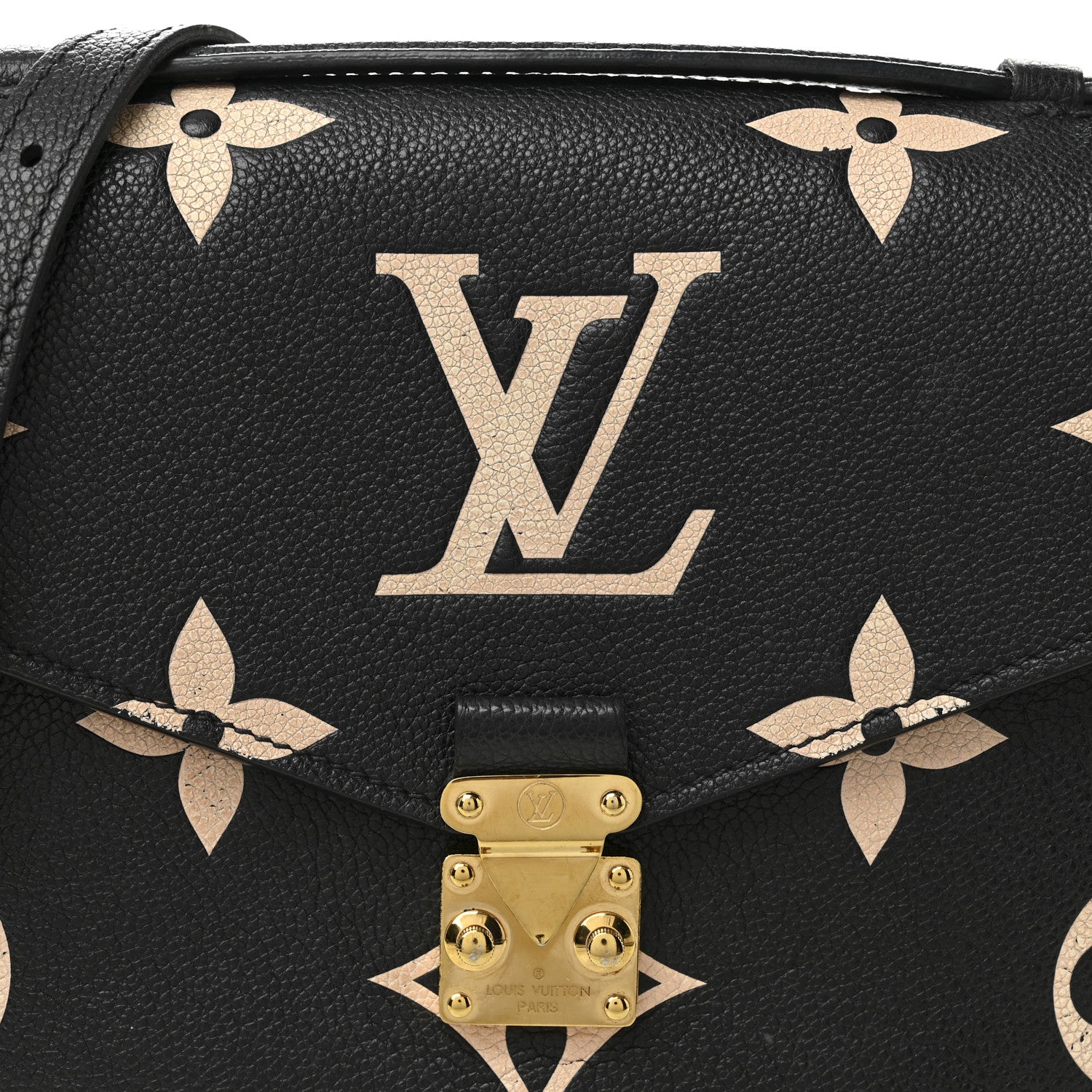 Louis Vuitton Empreinte Monogram Giant Pochette Metis Black Beige 8 of 11