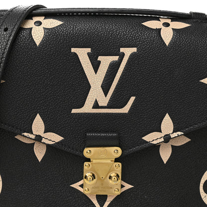 Louis Vuitton Empreinte Monogram Giant Pochette Metis Black Beige 8 of 11