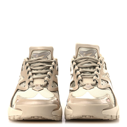 Louis Vuitton Metallic Canvas Mesh Mens LV Runner Tatic Sneakers 8 Beige 3 of 11