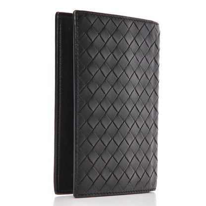 Bottega Veneta Nappa Intrecciato Passport Case Black 3 of 6