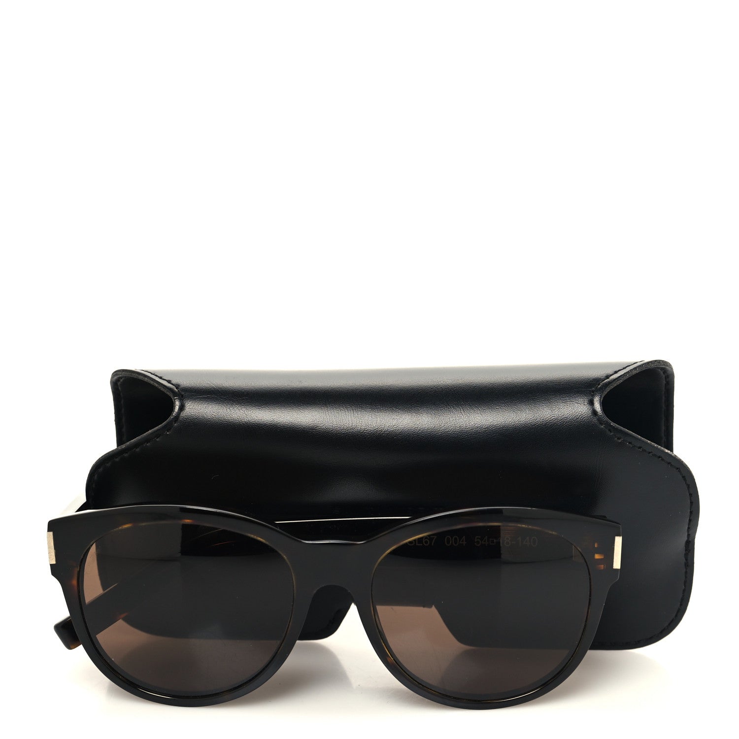 Saint Laurent Acetate Cat Eye Sunglasses SL67 004 Tortoise 8 of 8