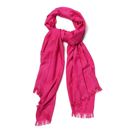 Hermes Cashmere Silk New Libris Stole Rose Indien 1 of 5