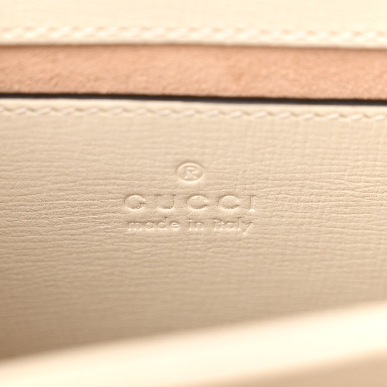 Gucci Glazed Textured Calfskin Mini Horsebit 1955 Top Handle Flap Bag Mystic White 6 of 13