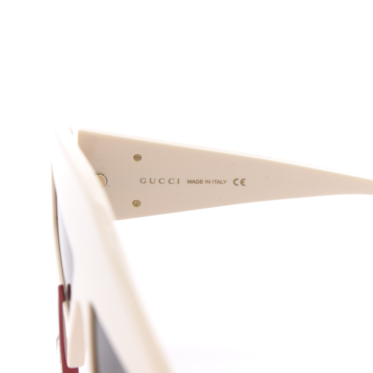 Gucci Acetate Crystal Hollywood Forever Tear Drop Sunglasses GG0359S Ivory 6 of 7