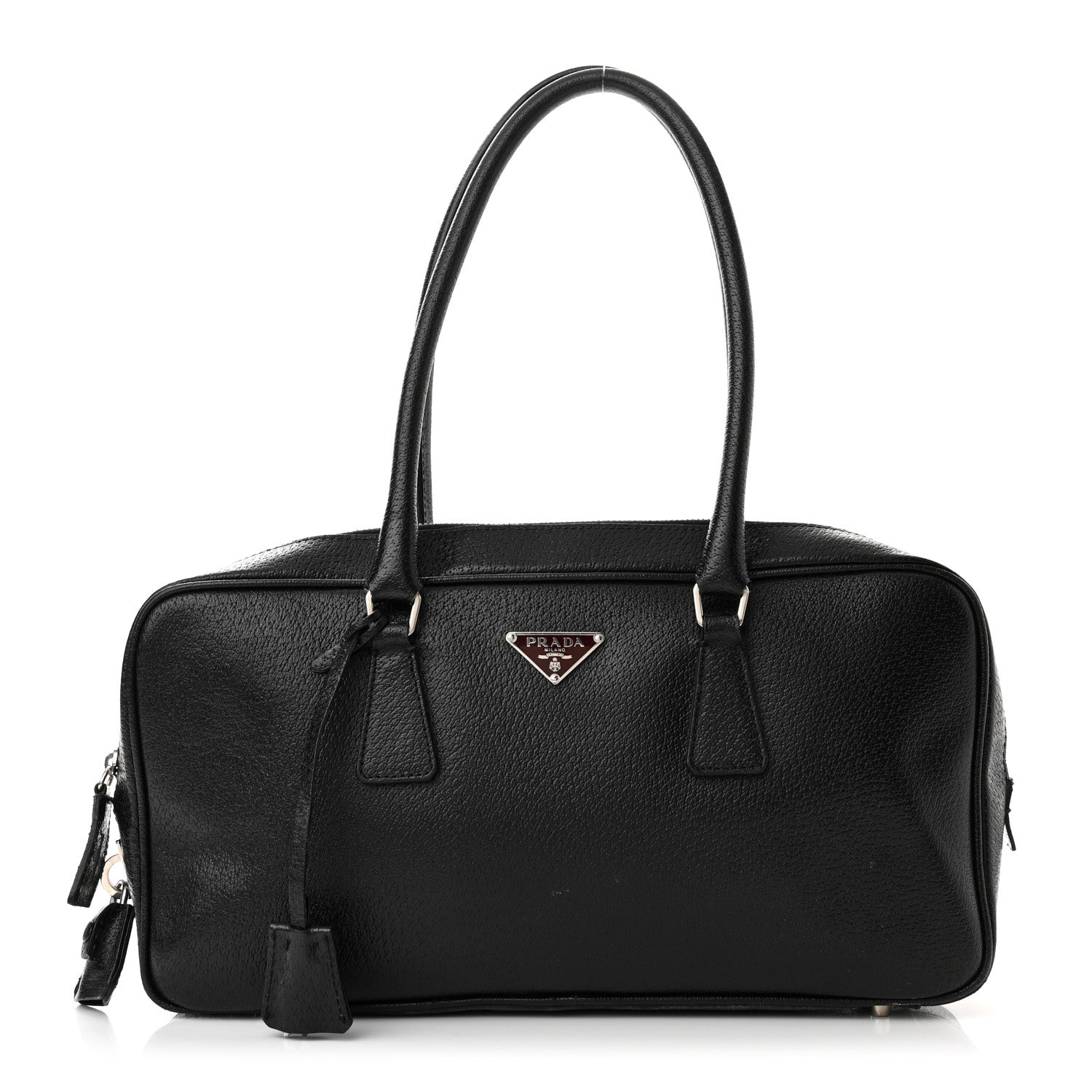 Prada Calfskin Bauletto Black 1 of 11