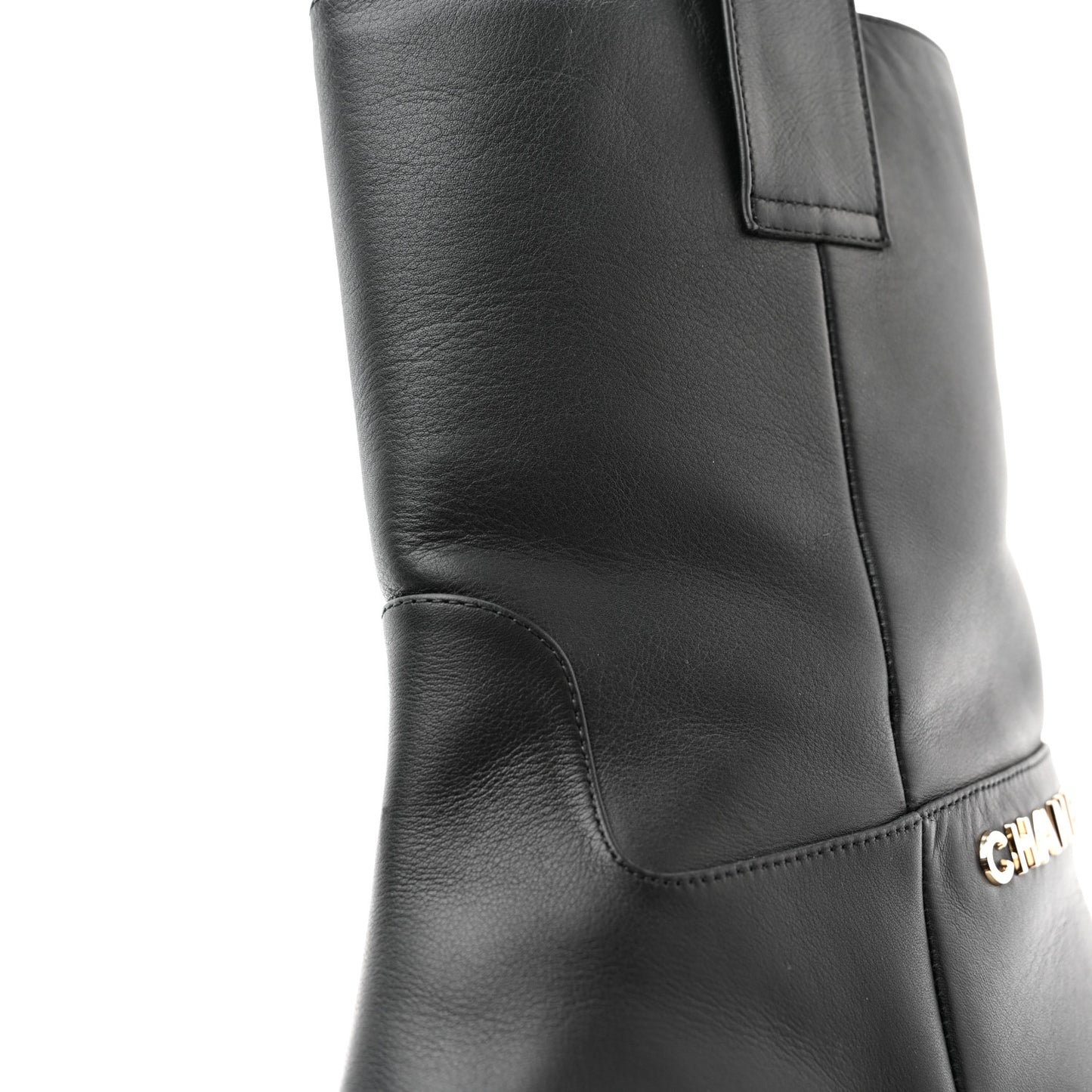 Calfskin CC Ankle Boots 40 Black