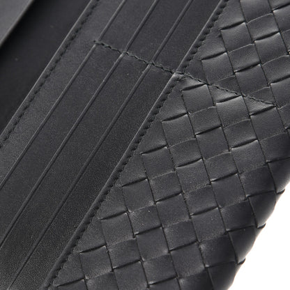 Bottega Veneta Nappa Intrecciato Flap Wallet Nero Black 9 of 10