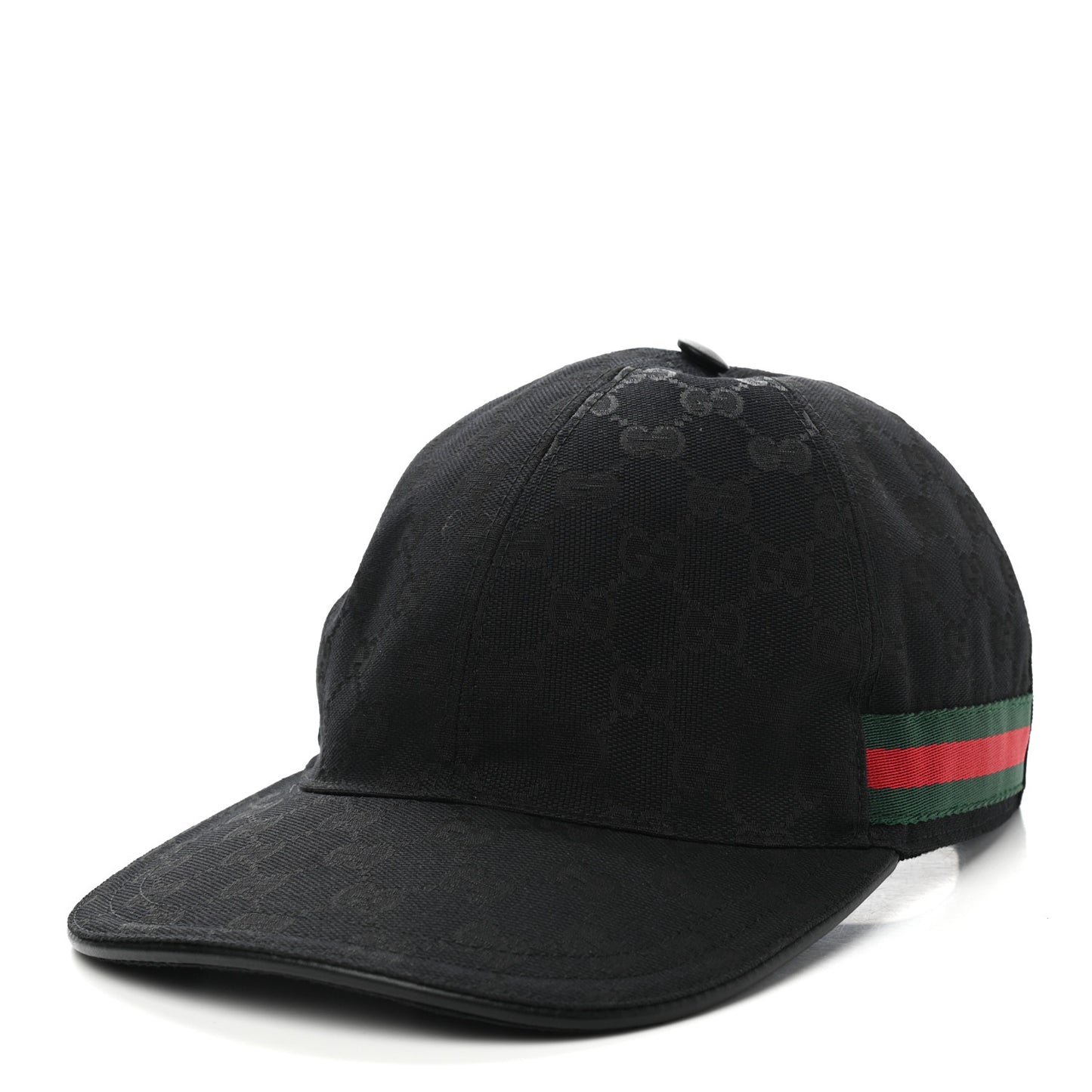 Monogram Web Baseball Hat L Black