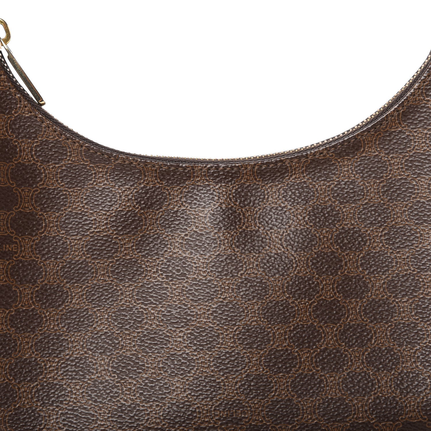 Celine Canvas Calfskin Ava Triomphe Shoulder Bag 10 of 10