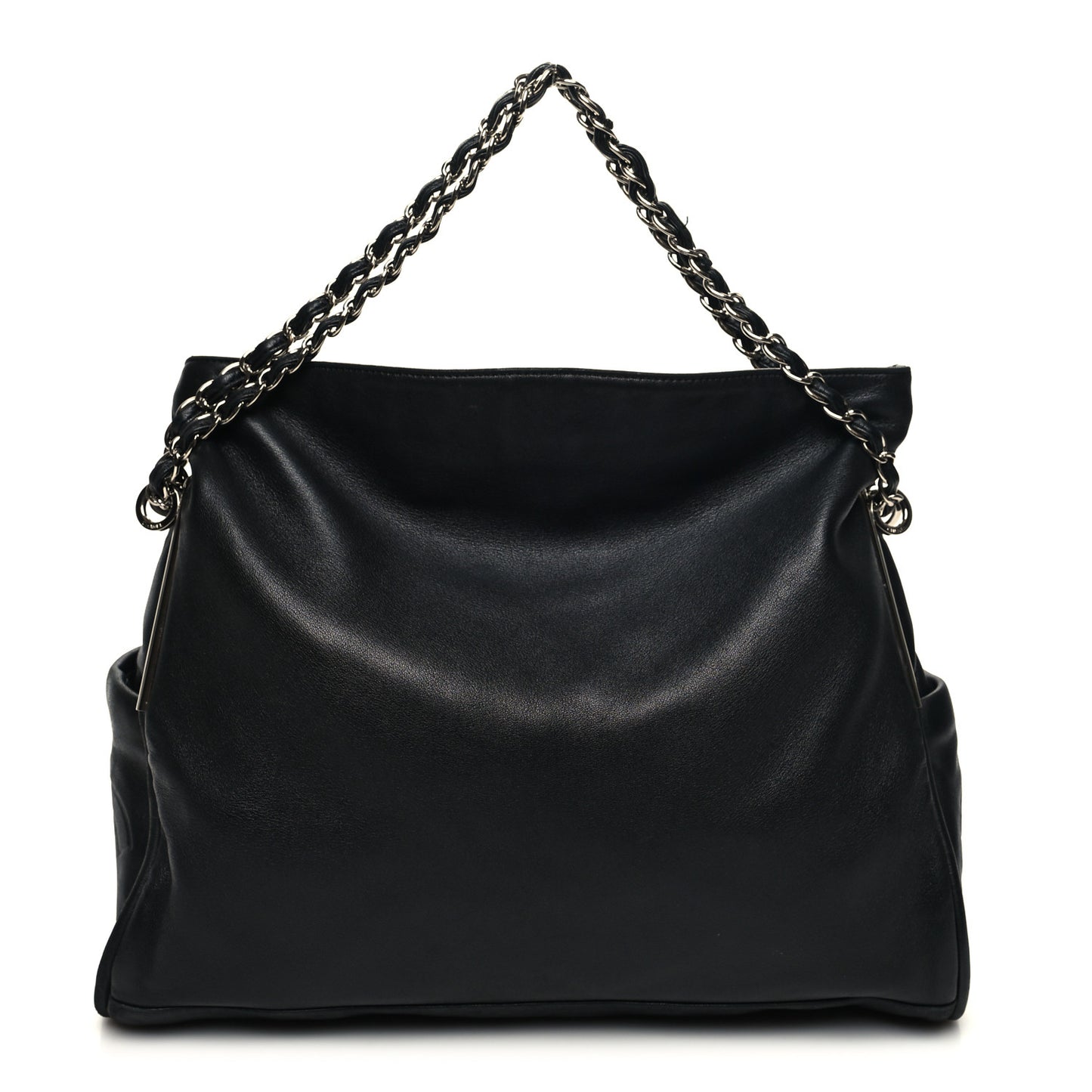 Lambskin Large Ultimate Soft Tote Black