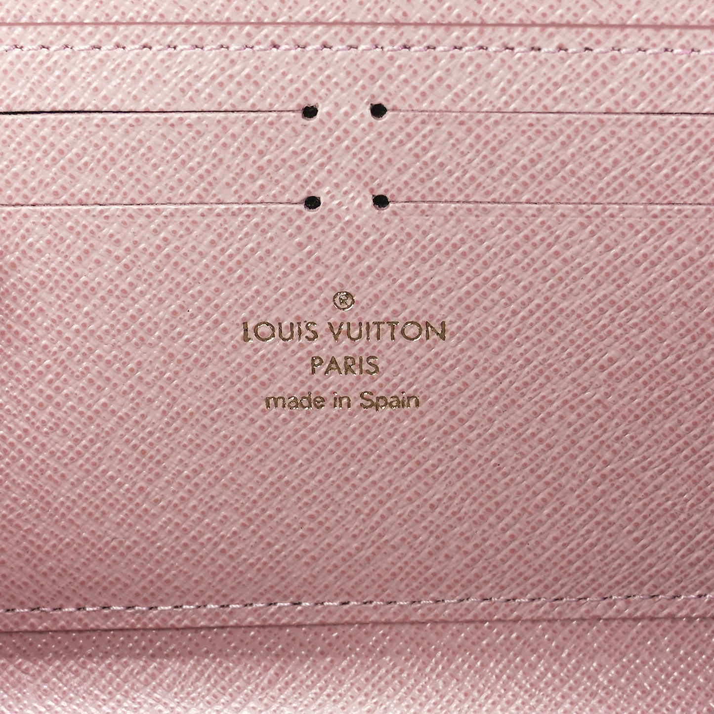 Monogram Clemence Wallet Rose Ballerine