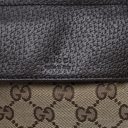 Gucci GG Monogram Double Pocket Belt Bag Dark Brown 7 of 11