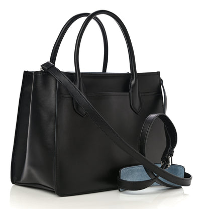 Prada City Calfskin Etiquette Tote Black Astrale 3 of 9