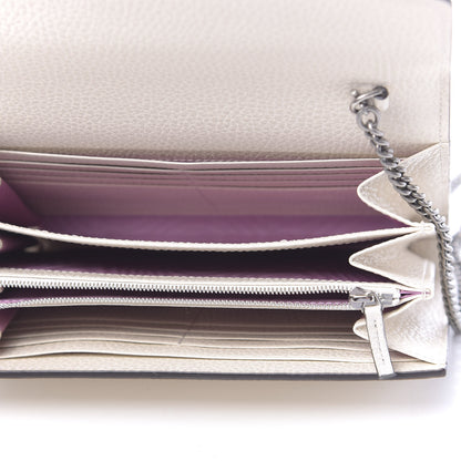Gucci Dollar Calfskin Mini Dionysus Chain Wallet Mystic White 5 of 10