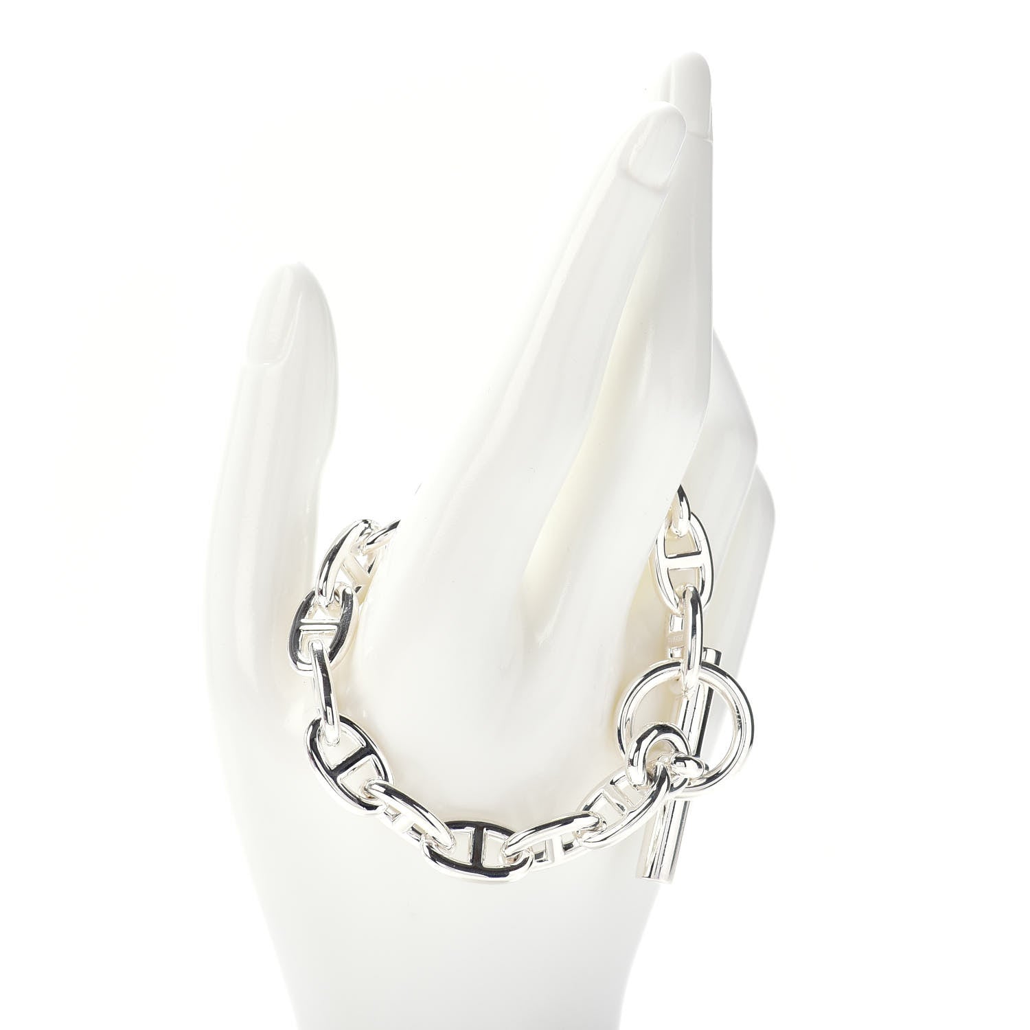 Hermes Sterling Silver MM Chaine d'Ancre Bracelet 2 of 4
