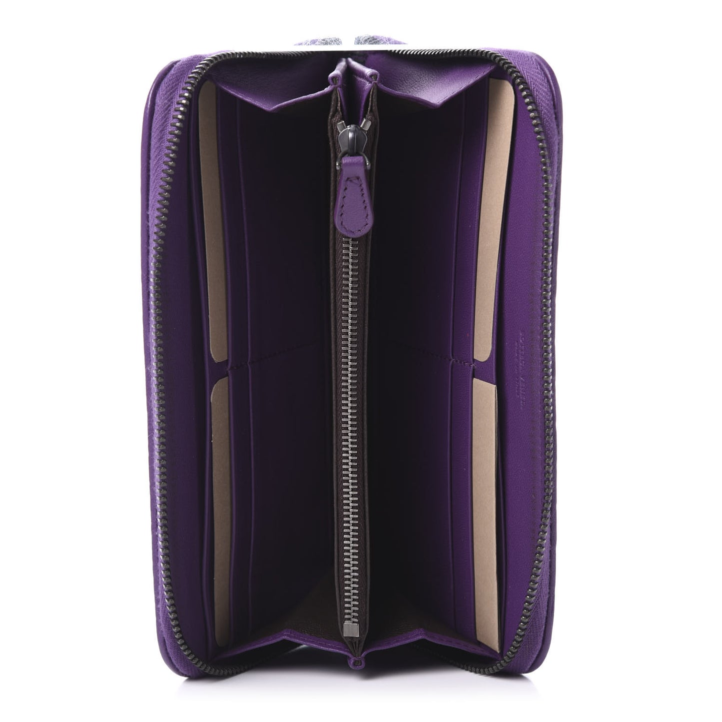Nappa Intrecciato Zip Around Wallet Corot