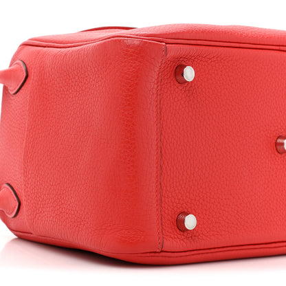 Hermes Taurillon Clemence Lindy 26 Rouge Pivoine 8 of 11