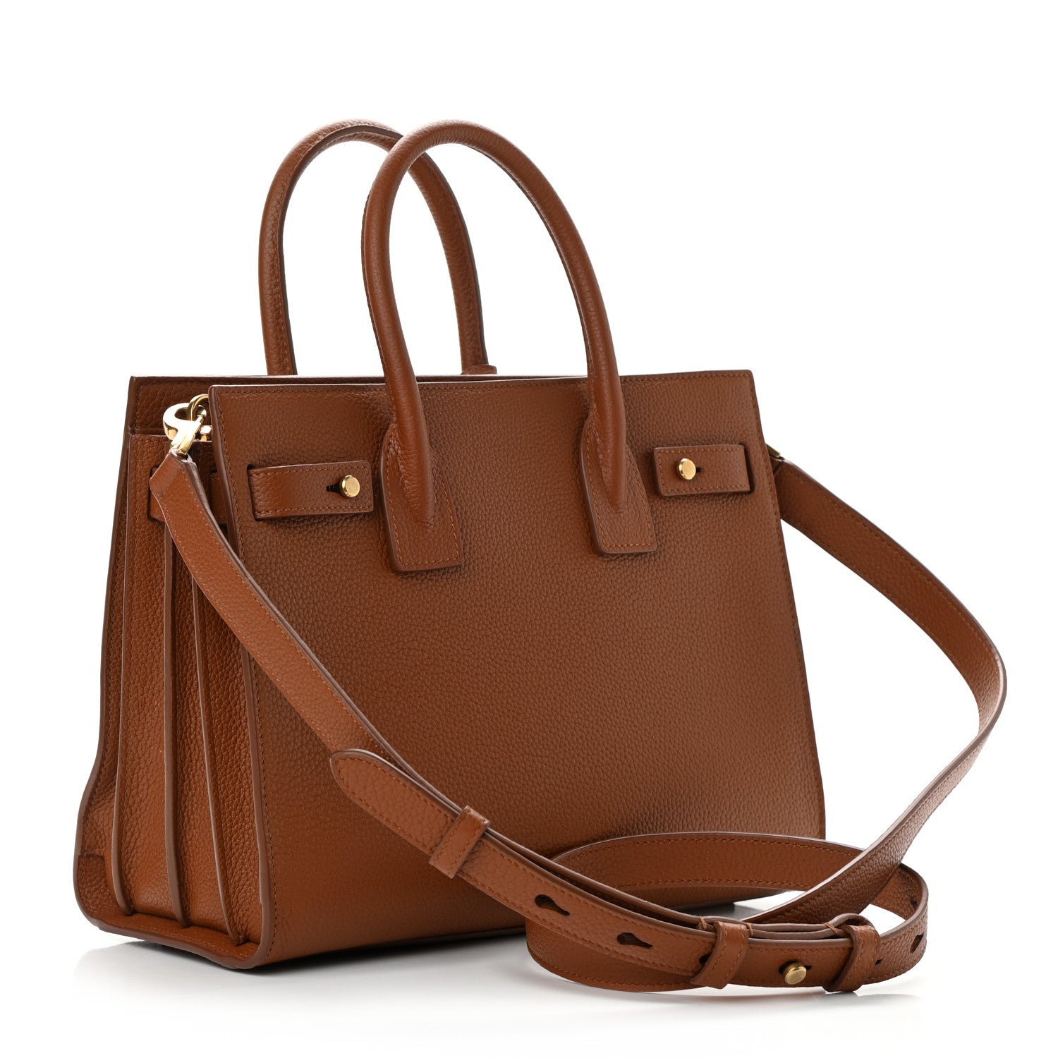 Saint Laurent Grained Calfskin Baby Sac De Jour Supple Canyon 3 of 10