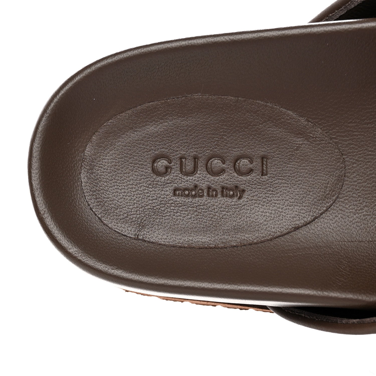 Gucci GG Supreme Monogram Miro Soft Calfskin Womens Horsebit Slippers 36.5 Beige Ebony New Acero 8 of 10