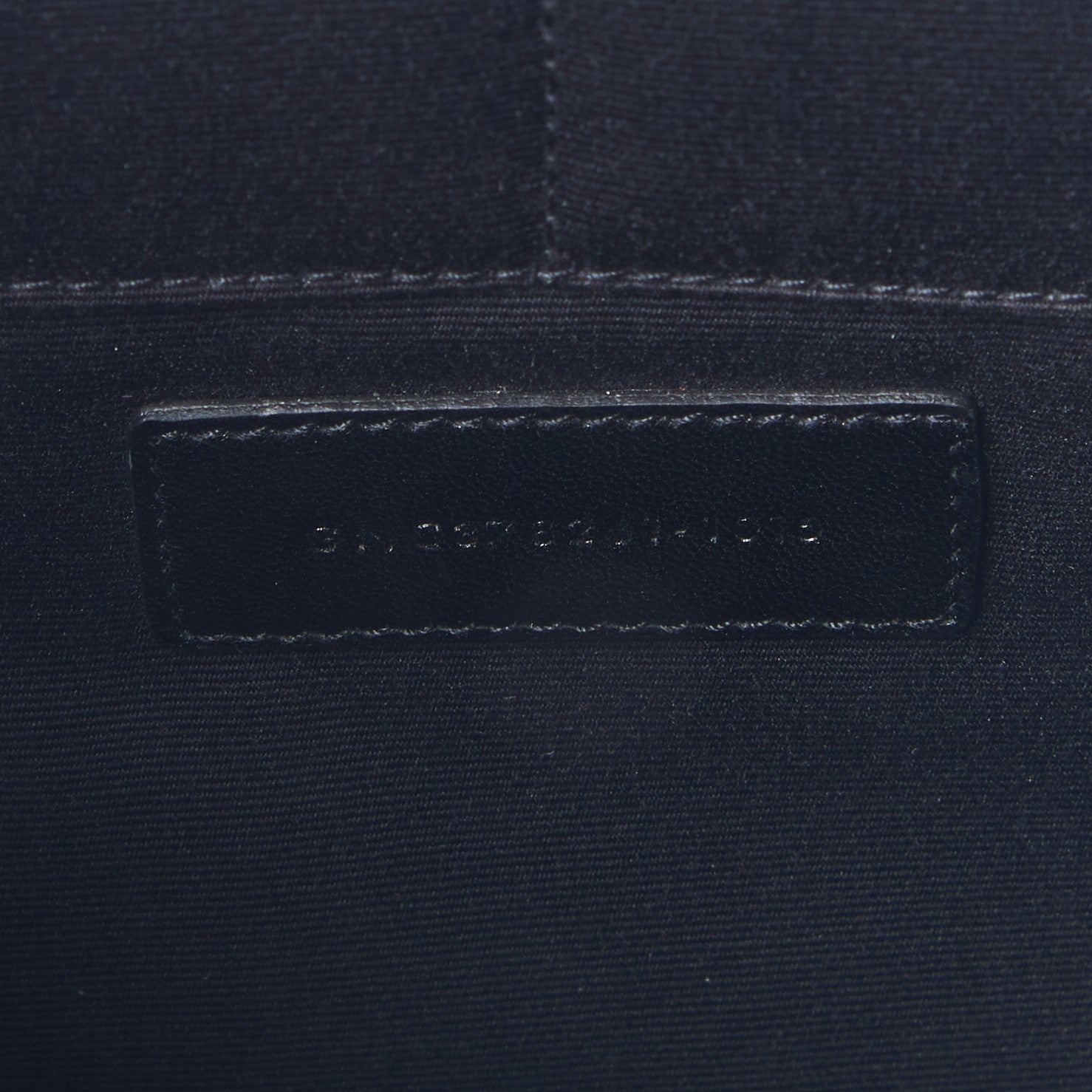Saint Laurent Calfskin Crocodile Embossed Document Holder Black 8 of 8