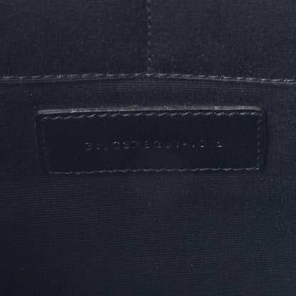 Saint Laurent Calfskin Crocodile Embossed Document Holder Black 8 of 8
