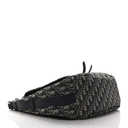 Christian Dior Oblique Soft Saddle Bag Beige Black 4 of 8
