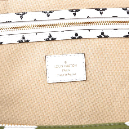Louis Vuitton Monogram Giant Keepall Bandouliere 50 Kaki Beige 7 of 10