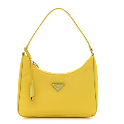 Prada Tessuto Nylon Saffiano Mini Re-Edition 2005 Bag Cedro 1 of 9