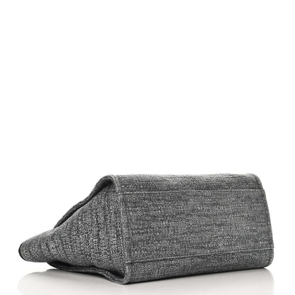 Chanel Canvas Large Deauville Tote Charcoal 5 of 8