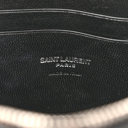 Saint Laurent Grain De Poudre Matelasse Monogram Mini Lou Camera Bag Black 6 of 10