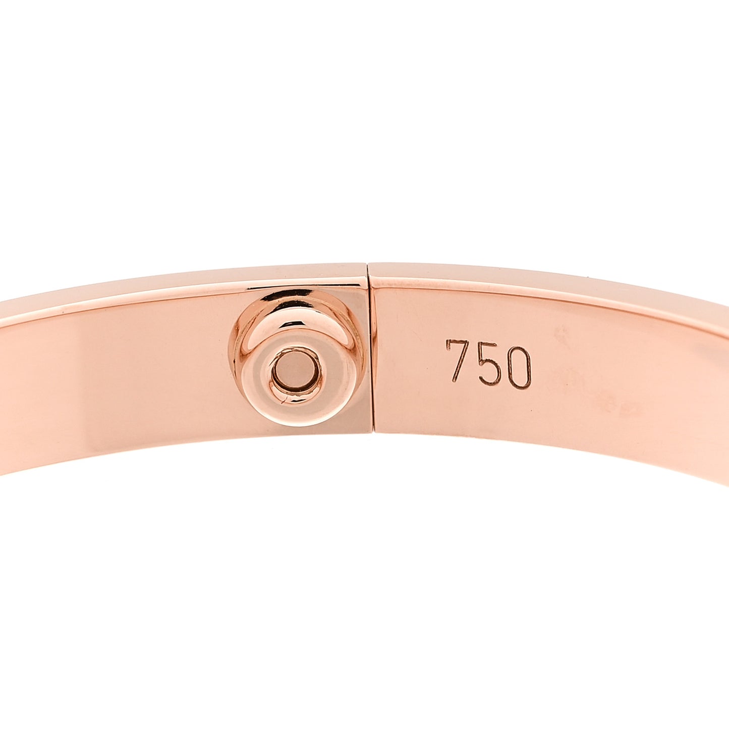 18K Pink Gold 4 Diamond LOVE Bracelet 16