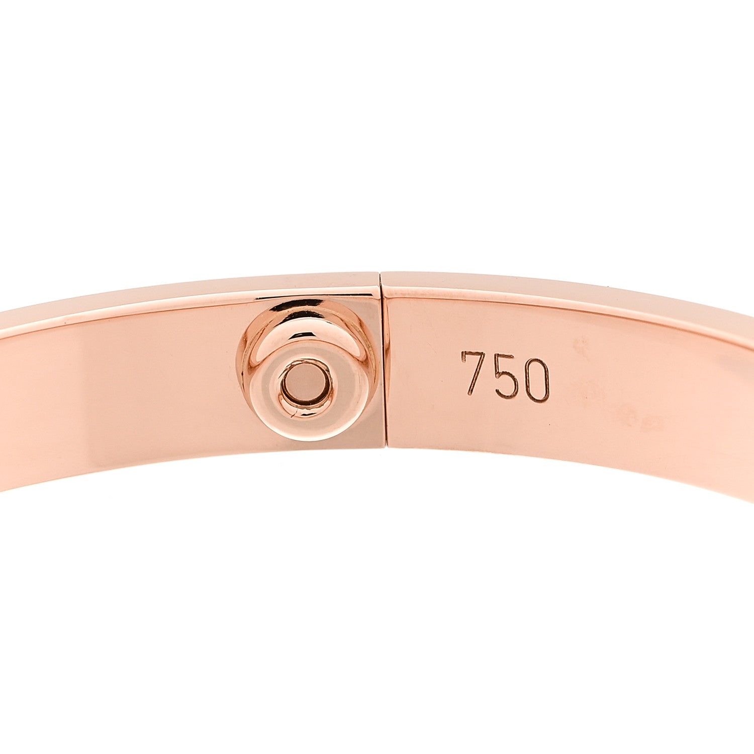 Cartier 18K Pink Gold 4 Diamond LOVE Bracelet 16 7 of 7